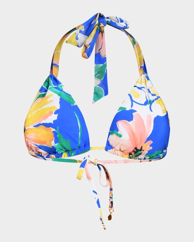 Sunflower Triangle Slider Bikini Top